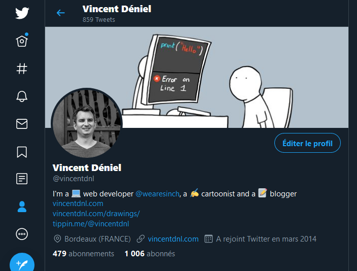 vincentdnl twitter profile